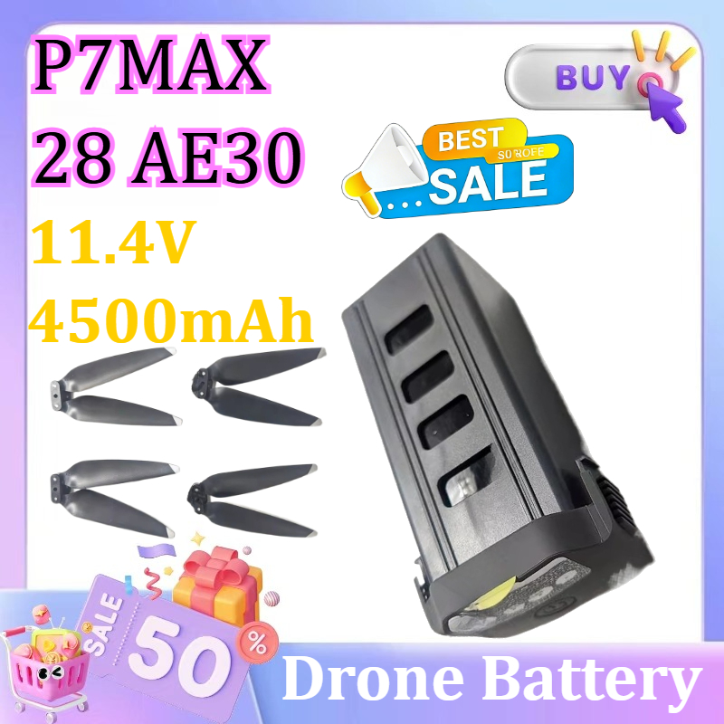 Drone Battery Li-Ion - 11.4V 4500mAh P7MAX 28 AE30 Drone