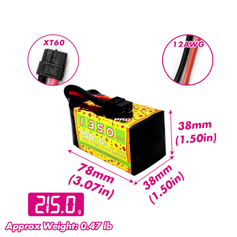 2PCS CNHL 6S 22.2V Lipo Batter - Drone Battery Plate recension och pris
